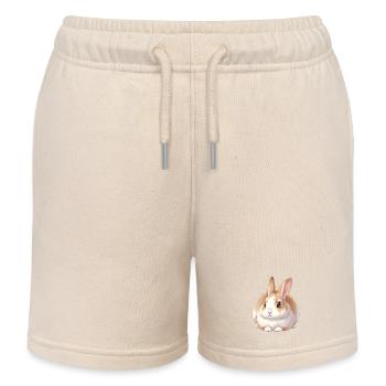 Kaninchen - Kinder Organic Joggingshorts Mini Bolter von Stanley/Stella - Natur - Vorne
