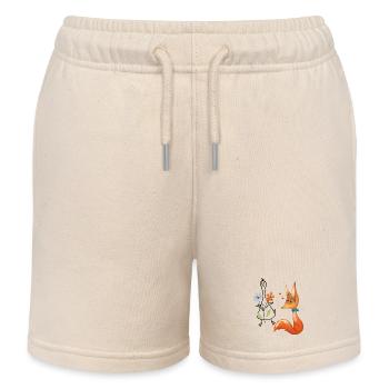 Fuchs und Gans - Kinder Organic Joggingshorts Mini Bolter von Stanley/Stella - Natur - Vorne