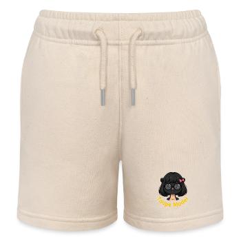 Taupe Model, et tu seras plus belle - Short de jogging enfant bio Stanley/Stella - écru doux - Devant