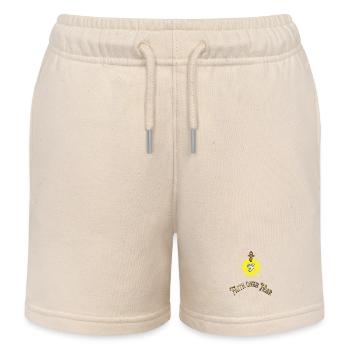 Faith Over Fear - Pigeon Vintage - Kids Organic Sweat Shorts by Stanley/Stella - soft Ecru - Front