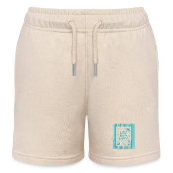 Turtle Little Ocean Explorer - Kids Organic Sweat Shorts by Stanley/Stella - soft Ecru - Front