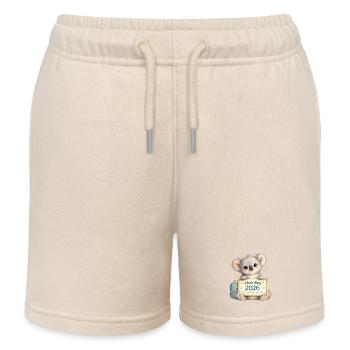 Kuscheliger Schulstart Koala 2026 - Kinder Organic Joggingshorts Mini Bolter von Stanley/Stella - Natur - Vorne