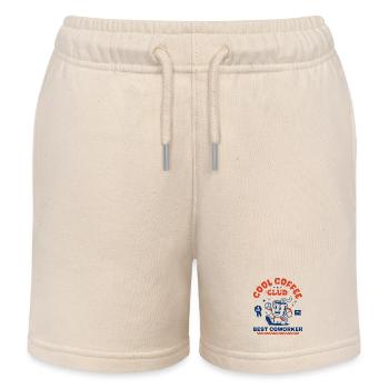 Coffee Club Kaffeeliebhaber-Kollegen-Geschenk - Kinder Organic Joggingshorts Mini Bolter von Stanley/Stella - Natur - Vorne