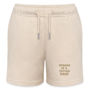 Woman Of A Certain Rage Hoodie Women Grunge Art - Kids Organic Sweat Shorts by Stanley/Stella - soft Ecru - Front