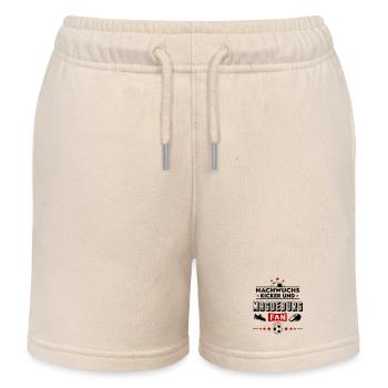 Magdeburg Fußball Nachwuchs Baby Kinder Spieler - Kinder Organic Joggingshorts Mini Bolter von Stanley/Stella - Natur - Vorne