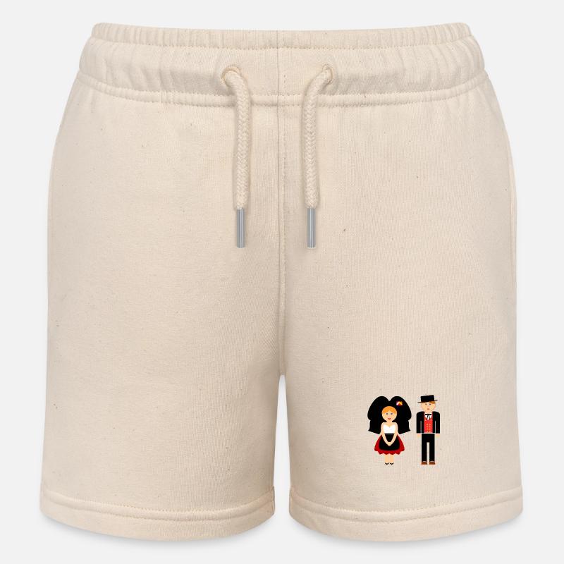 T-shirt Alsace Alsacienne Alsacien #tshirtalsace - Short de jogging enfant bio Stanley/Stella - écru doux