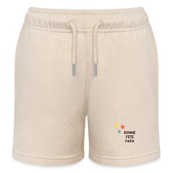 BONNE FÊTE PAPA. PAPA. FÊTE DES PÈRES. BONNE FÊTE - Short de jogging enfant bio Stanley/Stella - écru doux - Devant
