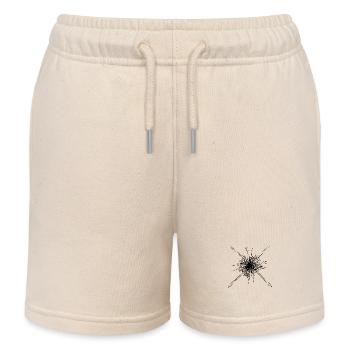 Mandala Explosion Linien Muster - Kinder Organic Joggingshorts Mini Bolter von Stanley/Stella - Natur - Vorne