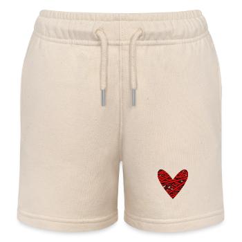 CHRISTMAS. MERRY CHRISTMAS. MERRY CHRISTMAS. NEW YEAR’S DAY - Kids Organic Sweat Shorts by Stanley/Stella - soft Ecru - Front
