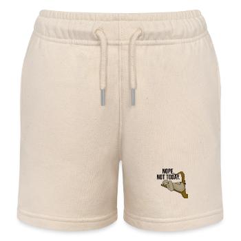 faultier nope not today - Kinder Organic Joggingshorts Mini Bolter von Stanley/Stella - Natur - Vorne