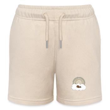Bébé arc-en-ciel - Short de jogging enfant bio Stanley/Stella - écru doux - Devant