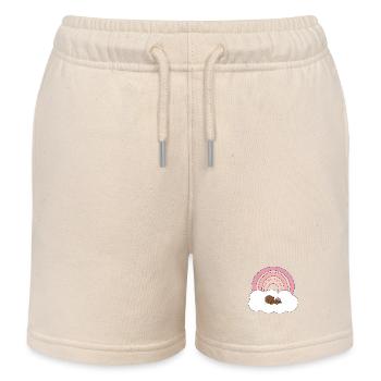 Bébé arc-en-ciel - Short de jogging enfant bio Stanley/Stella - écru doux - Devant