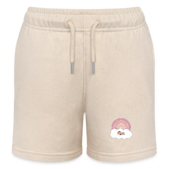 Bébé arc-en-ciel - Short de jogging enfant bio Stanley/Stella - écru doux - Devant