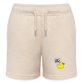 Drôle Je ne donne pas un canard Rubber Ducks Sarcasme - Short de jogging enfant bio Stanley/Stella - écru doux - Devant