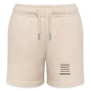 GEGEN ismus auch Anarchismus - Kinder Organic Joggingshorts Mini Bolter von Stanley/Stella - Natur - Vorne