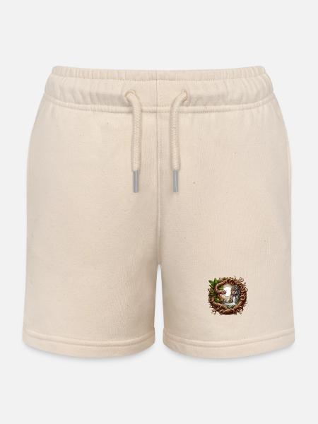 Soleil Maya - Short de jogging enfant bio Stanley/Stella - écru doux