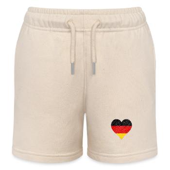 Deutschland in vielen Sprachen - Kinder Organic Joggingshorts Mini Bolter von Stanley/Stella - Natur - Vorne