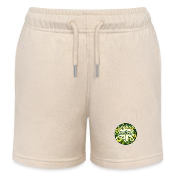 Libellule verte - Short de jogging enfant bio Stanley/Stella - écru doux - Devant