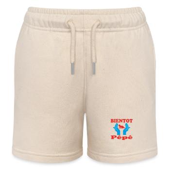 SOON Pépé - Kids Organic Sweat Shorts by Stanley/Stella - soft Ecru - Front