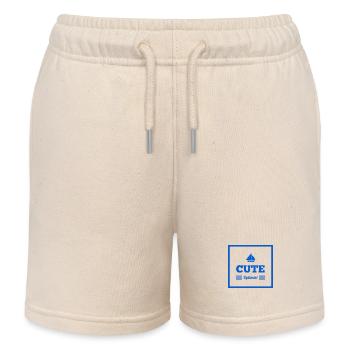Positiv denken Geschenkidee - Kinder Organic Joggingshorts Mini Bolter von Stanley/Stella - Natur - Vorne