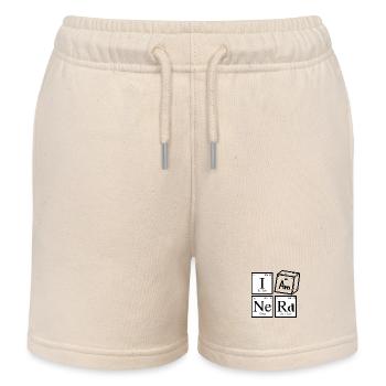 Ich bin ein Nerd - Kinder Organic Joggingshorts Mini Bolter von Stanley/Stella - Natur - Vorne