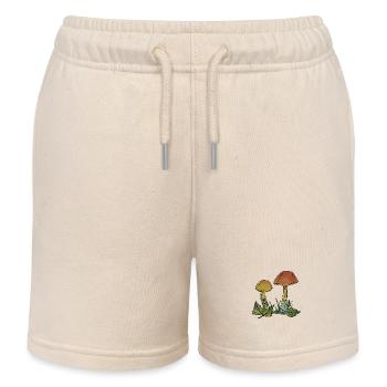 Pilze - Kinder Organic Joggingshorts Mini Bolter von Stanley/Stella - Natur - Vorne