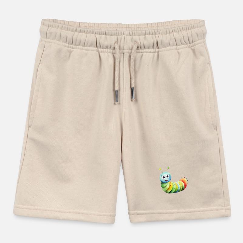 Caterpillar class class animal caterpillar Kids Organic Sweat Shorts by Stanley/Stella
