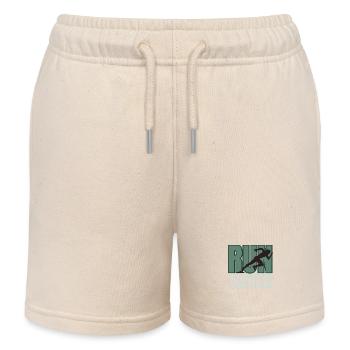 Athlete Run Faster - Kinder Organic Joggingshorts Mini Bolter von Stanley/Stella - Natur - Vorne