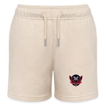 Kosmische Motte - Kunst Folklore Mottenmann - Kinder Organic Joggingshorts Mini Bolter von Stanley/Stella - Natur - Vorne