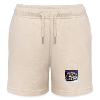 Luxury caravan - Kids Organic Sweat Shorts by Stanley/Stella - soft Ecru - Front