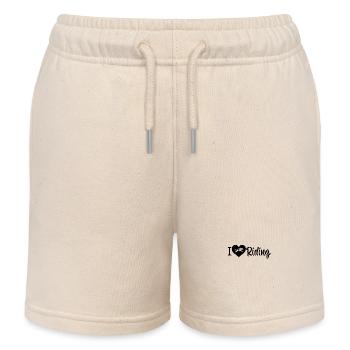 Pferde Sport Dressur Springreiten - Kinder Organic Joggingshorts Mini Bolter von Stanley/Stella - Natur - Vorne