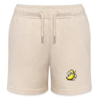 banane - Short de jogging enfant bio Stanley/Stella - écru doux - Devant