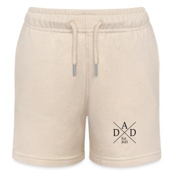 Dad Est 25 - Kinder Organic Joggingshorts Mini Bolter von Stanley/Stella - Natur - Vorne