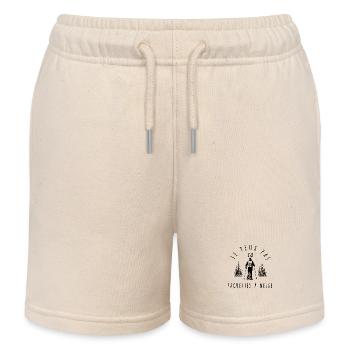 Ich kann nicht, ich habe Schneeschuhe - Kinder Organic Joggingshorts Mini Bolter von Stanley/Stella - Natur - Vorne