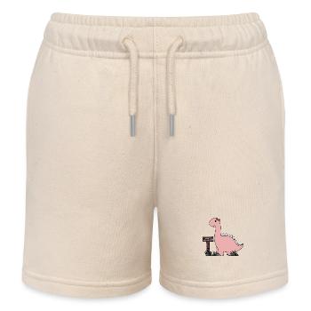 Dino Emma - Kinder Organic Joggingshorts Mini Bolter von Stanley/Stella - Natur - Vorne
