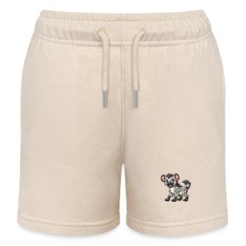 Hyène - Short de jogging enfant bio Stanley/Stella - écru doux - Devant
