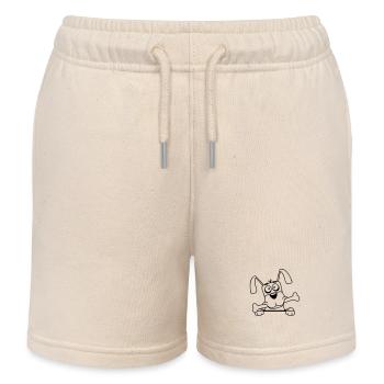 Drôle Chien Grand Os Bouche Bouche Faim Cool - Short de jogging enfant bio Stanley/Stella - écru doux - Devant