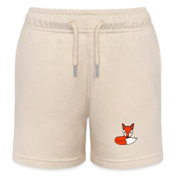 Fuchs Rotfuchs Wald Tier Schlauer Süßer Wild Hund - Kinder Organic Joggingshorts Mini Bolter von Stanley/Stella - Natur - Vorne