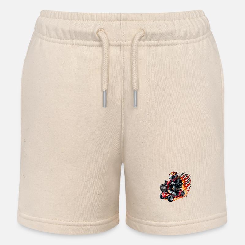 Race mobility scooter - Kids Organic Sweat Shorts by Stanley/Stella - soft Ecru