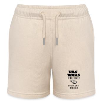 das wars - ich heiratet - Kinder Organic Joggingshorts Mini Bolter von Stanley/Stella - Natur - Vorne