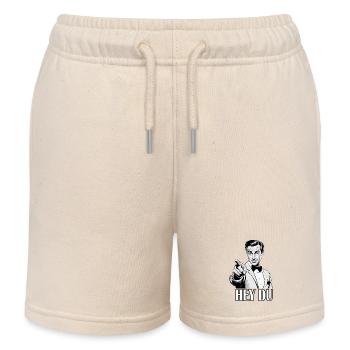 Hey du Retro Mann - Kinder Organic Joggingshorts Mini Bolter von Stanley/Stella - Natur - Vorne