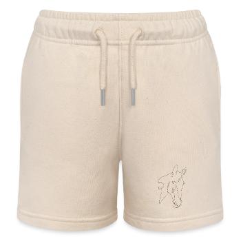 Pferdekopf Savignon - Kinder Organic Joggingshorts Mini Bolter von Stanley/Stella - Natur - Vorne