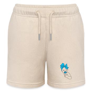 baby middlefinger blue - Kinder Organic Joggingshorts Mini Bolter von Stanley/Stella - Natur - Vorne