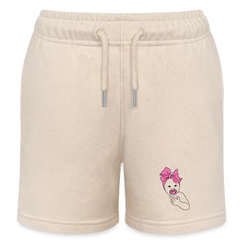 baby middlefinger pink - Kinder Organic Joggingshorts Mini Bolter von Stanley/Stella - Natur - Vorne