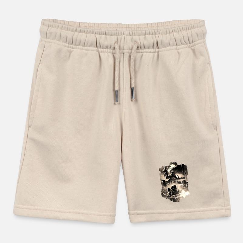computer pc game technology gamer gaming modern Kids Organic Sweat Shorts by Stanley/Stella