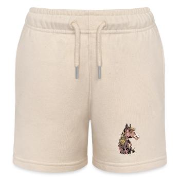 Pintabianisches Pferd - Kinder Organic Joggingshorts Mini Bolter von Stanley/Stella - Natur - Vorne