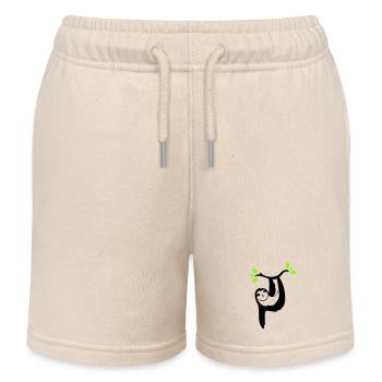 faultier 01 - Kinder Organic Joggingshorts Mini Bolter von Stanley/Stella - Natur - Vorne