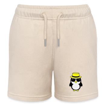 cool pinguin 02 - Kinder Organic Joggingshorts Mini Bolter von Stanley/Stella - Natur - Vorne