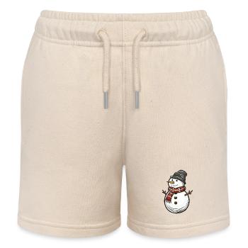 Schneemann - Kinder Organic Joggingshorts Mini Bolter von Stanley/Stella - Natur - Vorne