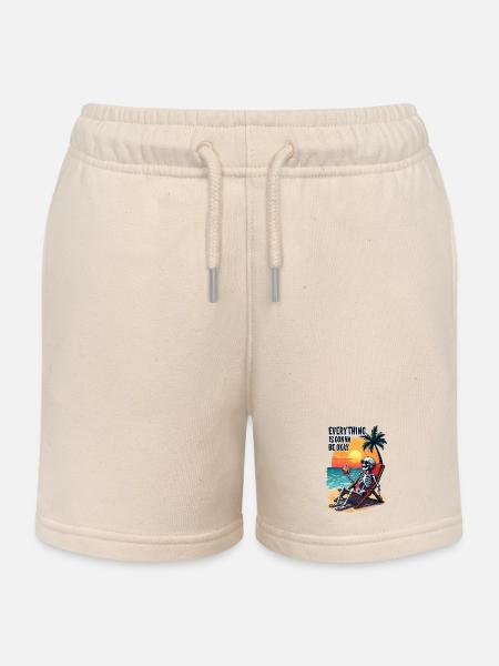 Tout va bien se passer - Short de jogging enfant bio Stanley/Stella - écru doux
